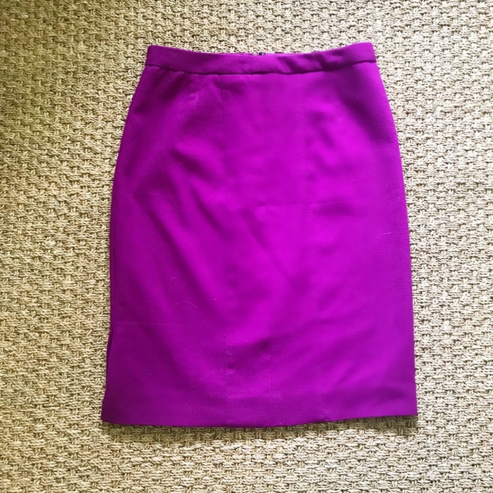 Magenta Pencil Skirt